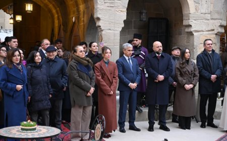 Buxara karvansarasının əsaslı bərpa və konservasiya işlərindən sonra açılışı olub