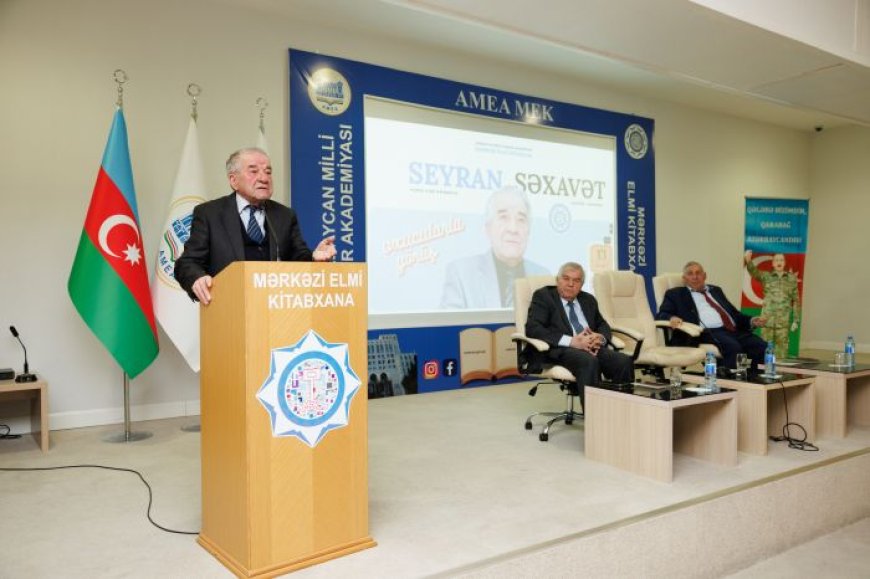 Tanınmış yazıçı və şair Seyran Səxavətlə görüş keçirilib