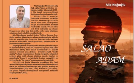 Yazıçının “Salao adam”ı çap olundu