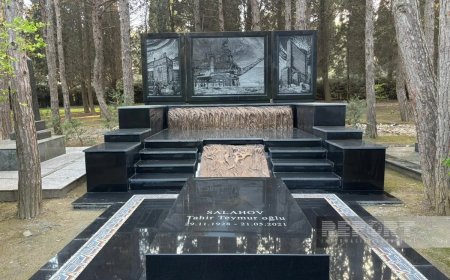 Xalq rəssamı Tahir Salahovun qəbirüstü abidəsi ucaldılıb