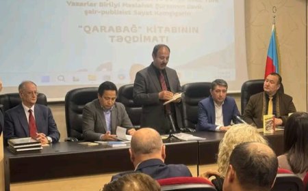 Bakıda qazax şairinin "Qarabağ" kitabının təqdimatı keçirilib