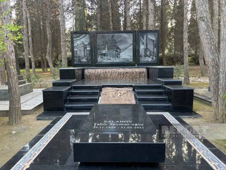 Xalq rəssamı Tahir Salahovun qəbirüstü abidəsi ucaldılıb