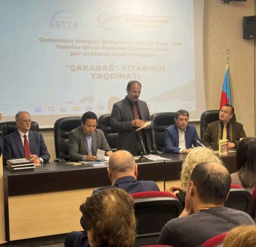 Bakıda qazax şairinin "Qarabağ" kitabının təqdimatı keçirilib