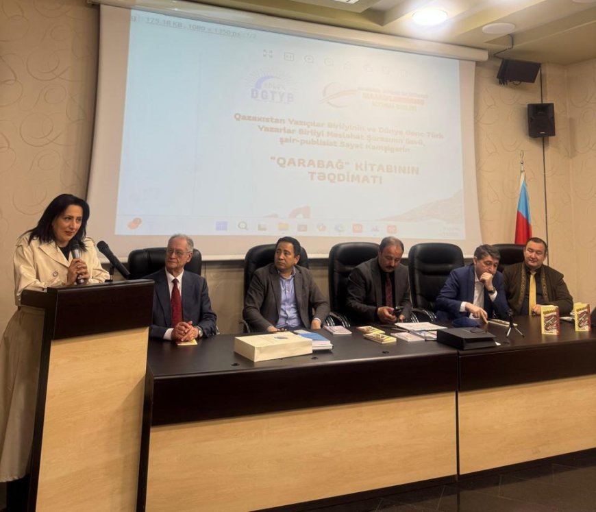 Bakıda qazax şairinin "Qarabağ" kitabının təqdimatı keçirilib