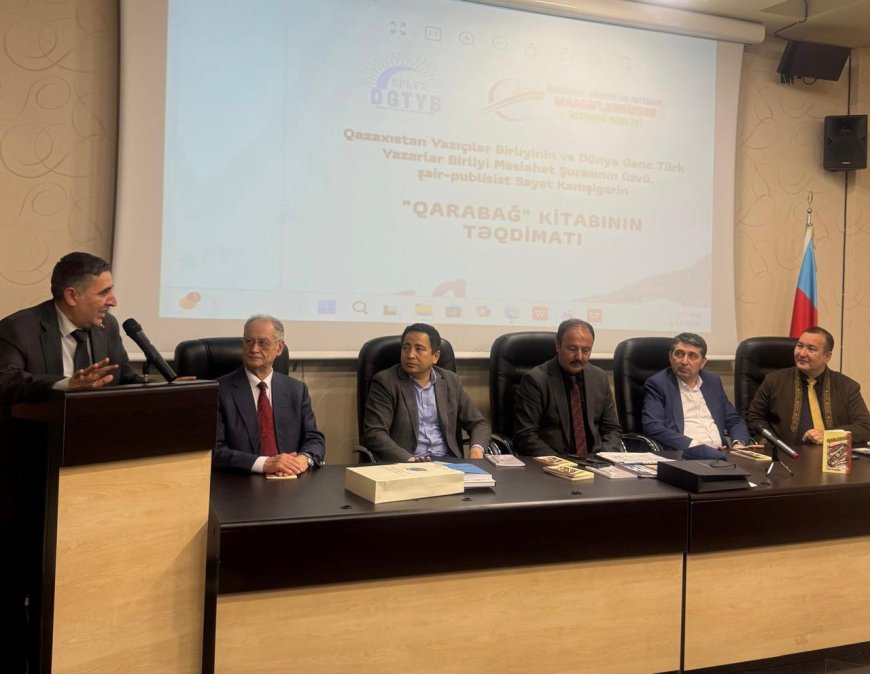 Bakıda qazax şairinin "Qarabağ" kitabının təqdimatı keçirilib