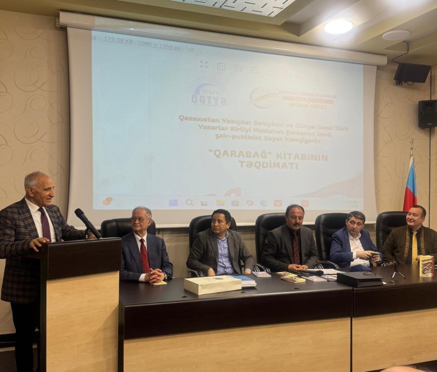 Bakıda qazax şairinin "Qarabağ" kitabının təqdimatı keçirilib