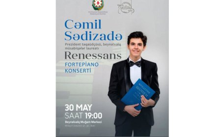 Gənc pianoçu Muğam Mərkəzində çıxış edəcək