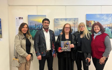 İtaliyada azərbaycanlı rəssamın sərgisi açılıb