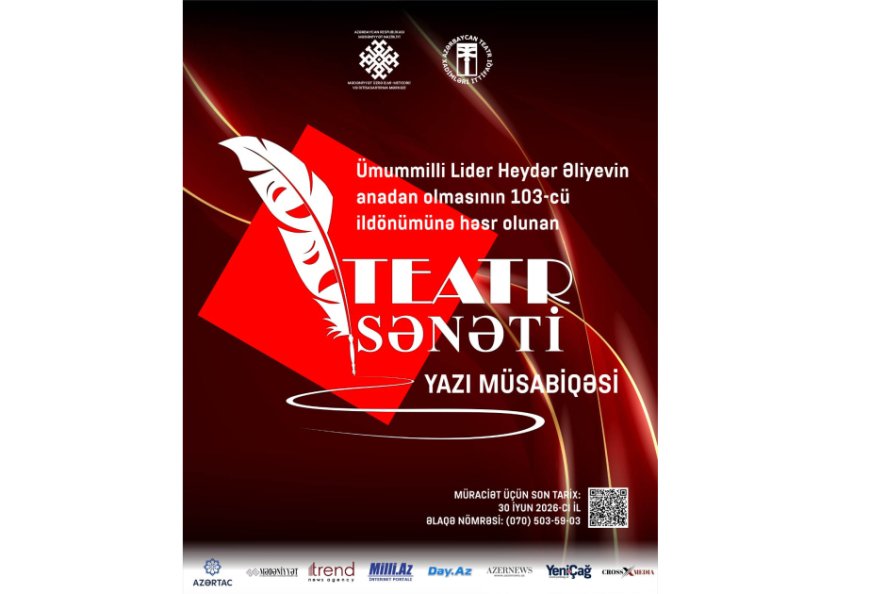 Teatr sənəti üzrə yazı müsabiqəsi elan edilir