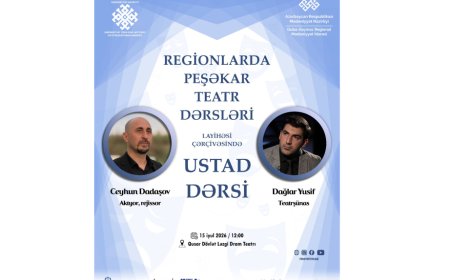 “Regionlarda peşəkar teatr dərsləri” - Yeni layihə