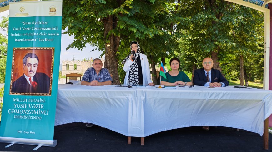 Şuşada Yusif Vəzir Çəmənzəminliyə aid kitabın təqdimatı  olub